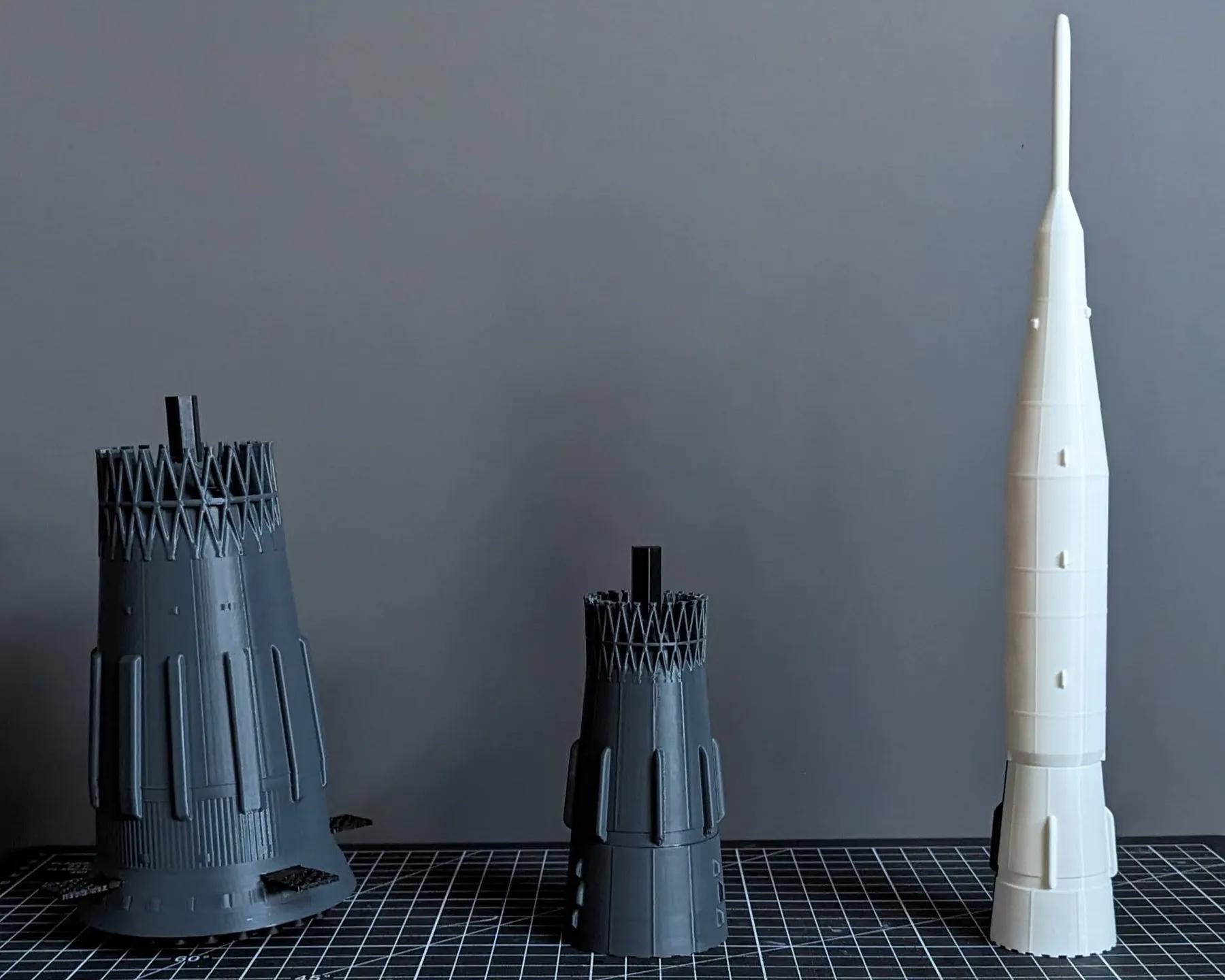 N1 ソビエト月ロケットモデルキット | 3Dプリント宇宙開発競争レプリカ