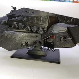 1:1000 Amun-Ra-Klasse Stealth Fregat-modelbouwpakket | 3D-geprint schip uit The Expanse | Zelfgemaakt scifi-ruimteschip