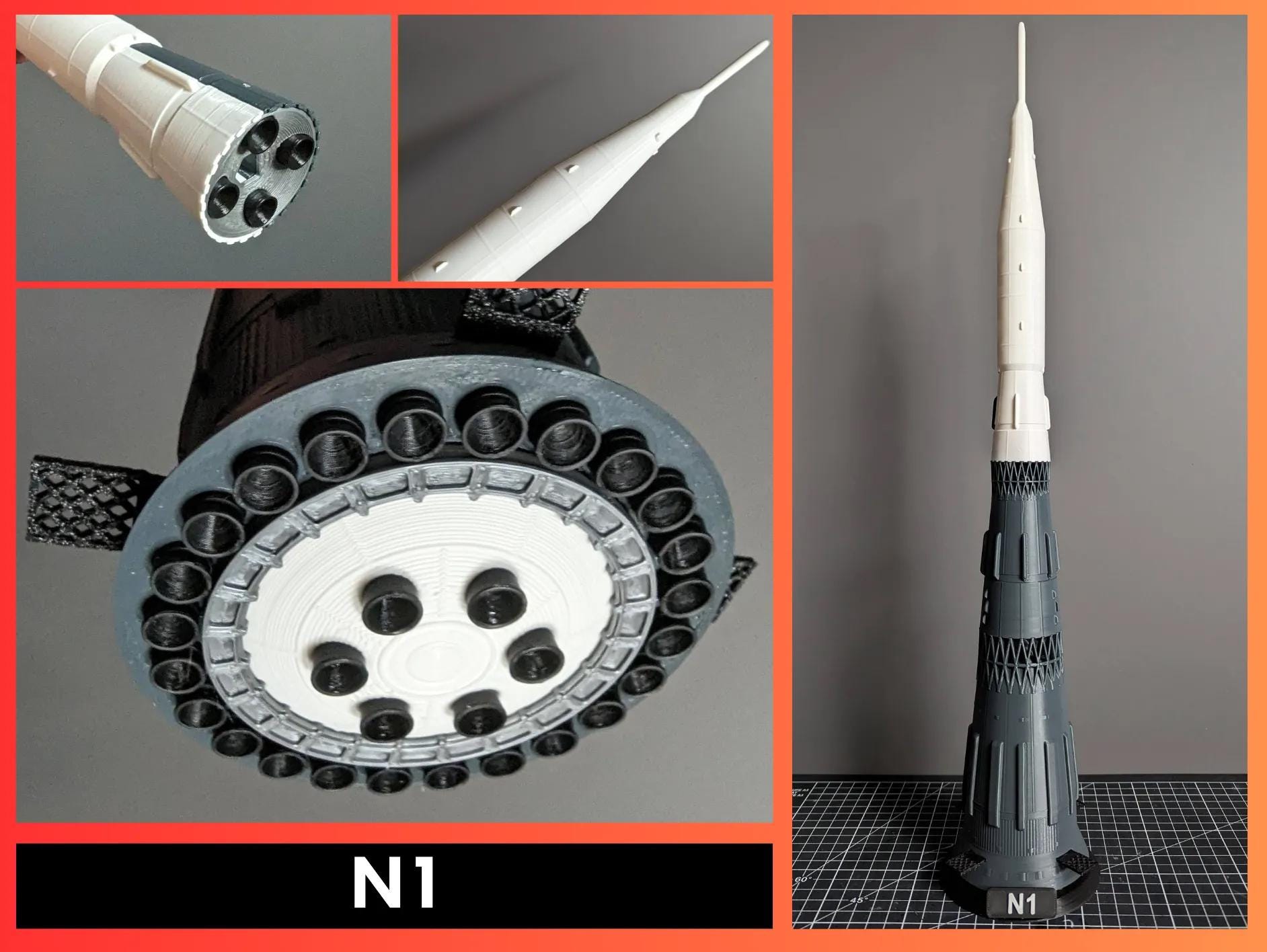 N1 Soviet Moon Rocket Model Kit | 3D Printed Space Race Replica - Etsy