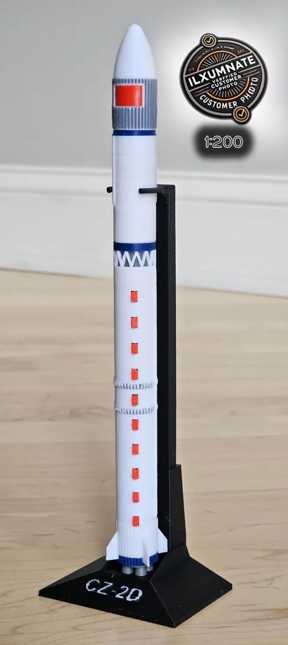 1/48 長征2号 (CZ-2E) プラモデルキット 長征2Dロケットモデルキット：3DプリントCZ-2Dレプリカ - Etsy 日本