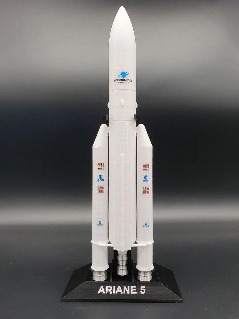 Ariane 5 Rocket Model: 3D Printed Replica for Space Enthusiasts - Etsy