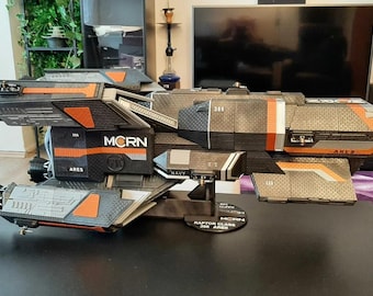 Kit modello incrociatore leggero classe Raptor 1:1000 / Nave stampata in 3D da The Expanse / Astronave fantascientifica fai da te