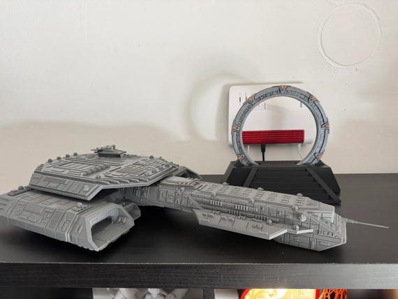 1:1000 BC-304 Mk2 Model Kit | 3D Printed Ship From Stargate 1:1000 BC-304 Mk2 Model Kit | 3D Printed Ship From Stargate