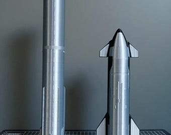 Detailed 3D Printed SpaceX Starship S24/B7 Model Rocket