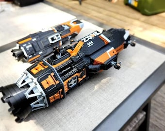 Kit modello di fregata leggera di classe Corvette in scala 1:1000 / Nave stampata in 3D da The Expanse / Astronave fantascientifica fai da te