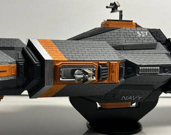 Kit modello di fregata pesante di classe Orion in scala 1:1000 / Nave stampata in 3D da The Expanse / Astronave fantascientifica fai da te