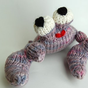 UnCrabby Crab Amigurumi Knitting Plush Toy Pattern PDF Digital Download