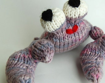 UnCrabby Crab Amigurumi Knitting Plush Toy Pattern PDF Digital Download