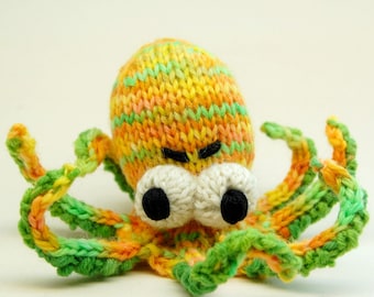 Obstinate Octopus Amigurumi Plush Toy Knitting Pattern PDF Digital Download