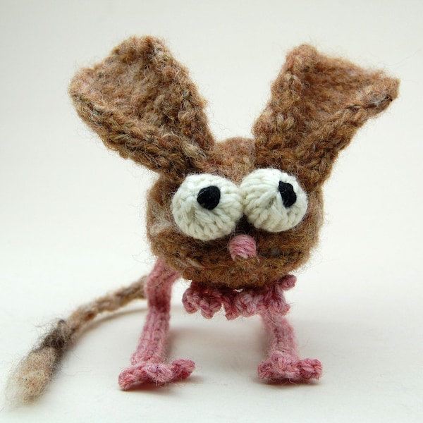 Jumpy Jerboa Amigurumi Plush Toy Knitting Pattern PDF Téléchargement numérique