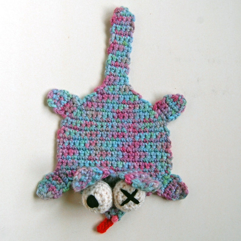 Crochet Splat Splat Cat Coaster Amigurumi Plush PDF Digital Download Pattern image 2