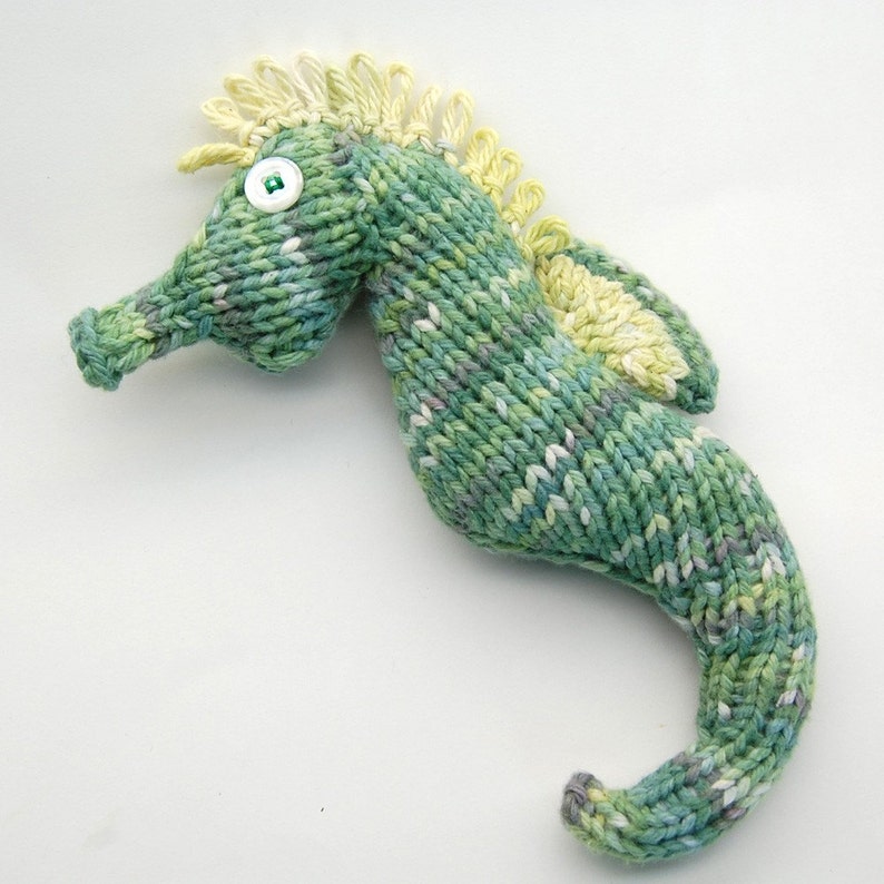 Seahorse Amigurumi Plush Toy Knitting Pattern PDF Digital Download image 5