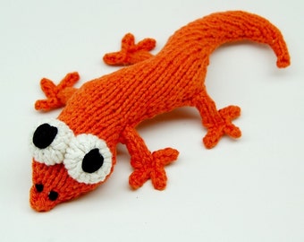 FLAT KNIT Eddie Lizzard Amigurumi Plush Toy pattern PDF Digital Download