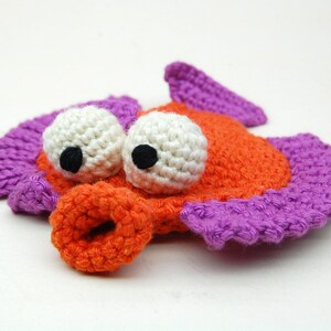 Crochet Flappy Flounder Amigurumi Plush Toy Pattern PDF Téléchargement numérique image 2