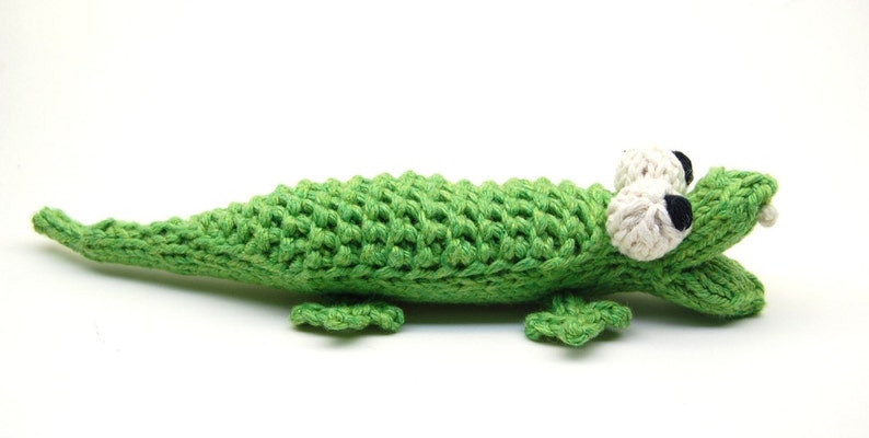 Grinnin' Gator Amigurumi Alligator Plush Toy Knitting Pattern PDF Digital Download image 2