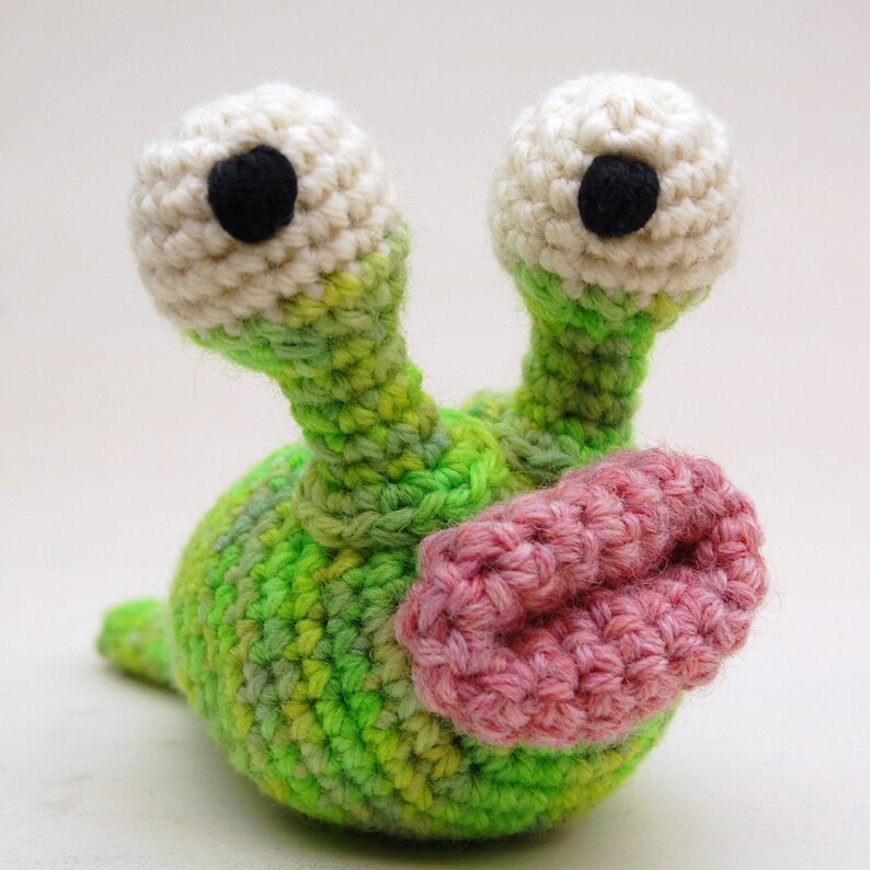 Crochet Garden Slug Amigurumi Plush Toy Pattern PDF Digital Download image 1