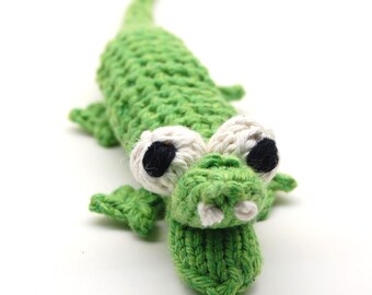 Grinnin' Gator Amigurumi Alligator Plush Toy Knitting Pattern PDF Digital Download