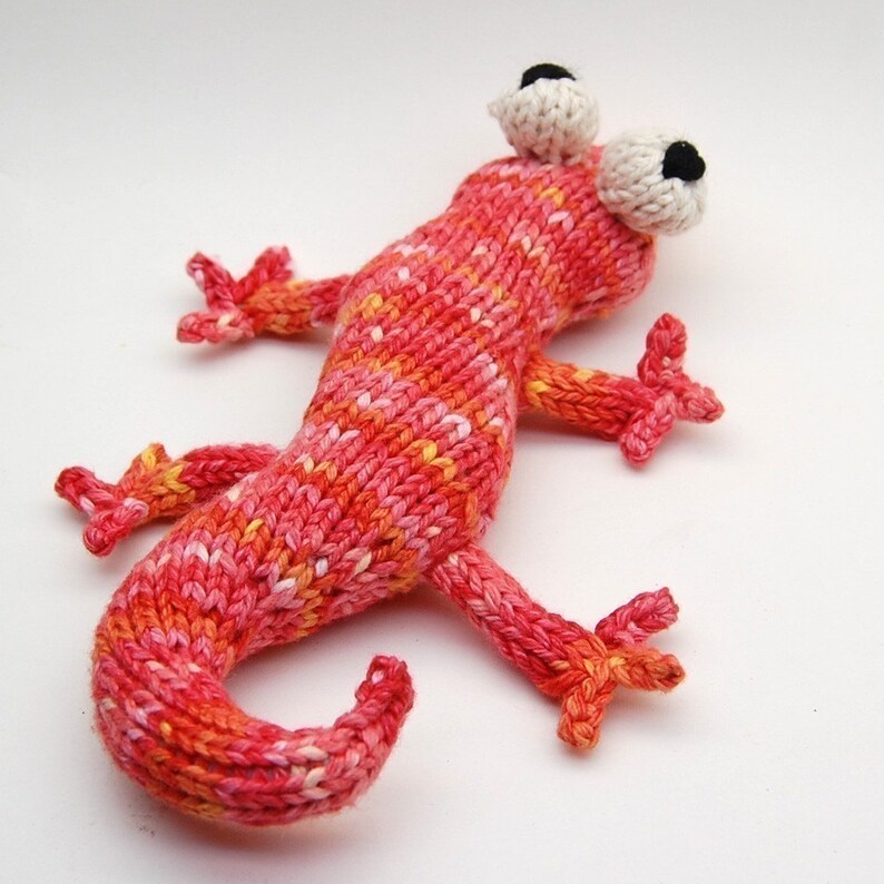 Eddie Lizzard Amigurumi Plush Toy Knitting Pattern PDF Digital Download image 5