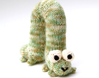 Archie Inchworm Amigurumi Plush Toy Knitting Pattern PDF Instant Download