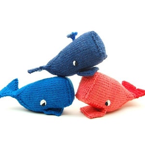 Whale Amigurumi Plush Toy Knit Pattern PDF Digital Download