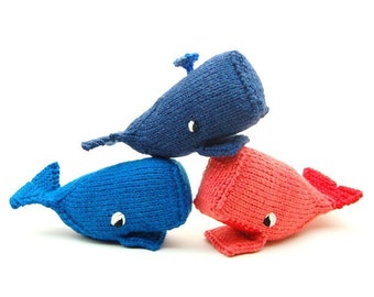 Whale Amigurumi Plush Toy Knit Pattern PDF Digital Download