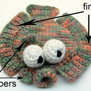 Crochet Flappy Flounder Amigurumi Plush Toy Pattern PDF Téléchargement numérique image 4
