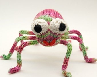 Speedy Spider Knitting Amigurumi Plush Toy Pattern Tutorial PDF Download