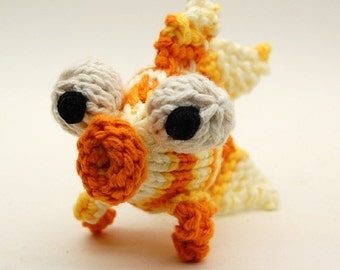 Glubby Goldfish Knitting Amigurumi Plush Toy PDF Pattern Tutorial Digital Download