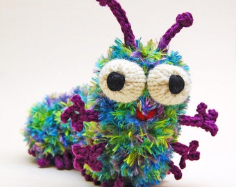 Cuterpillar Amigurumi Caterpillar Plush Toy Knitting Pattern PDF Digital Download