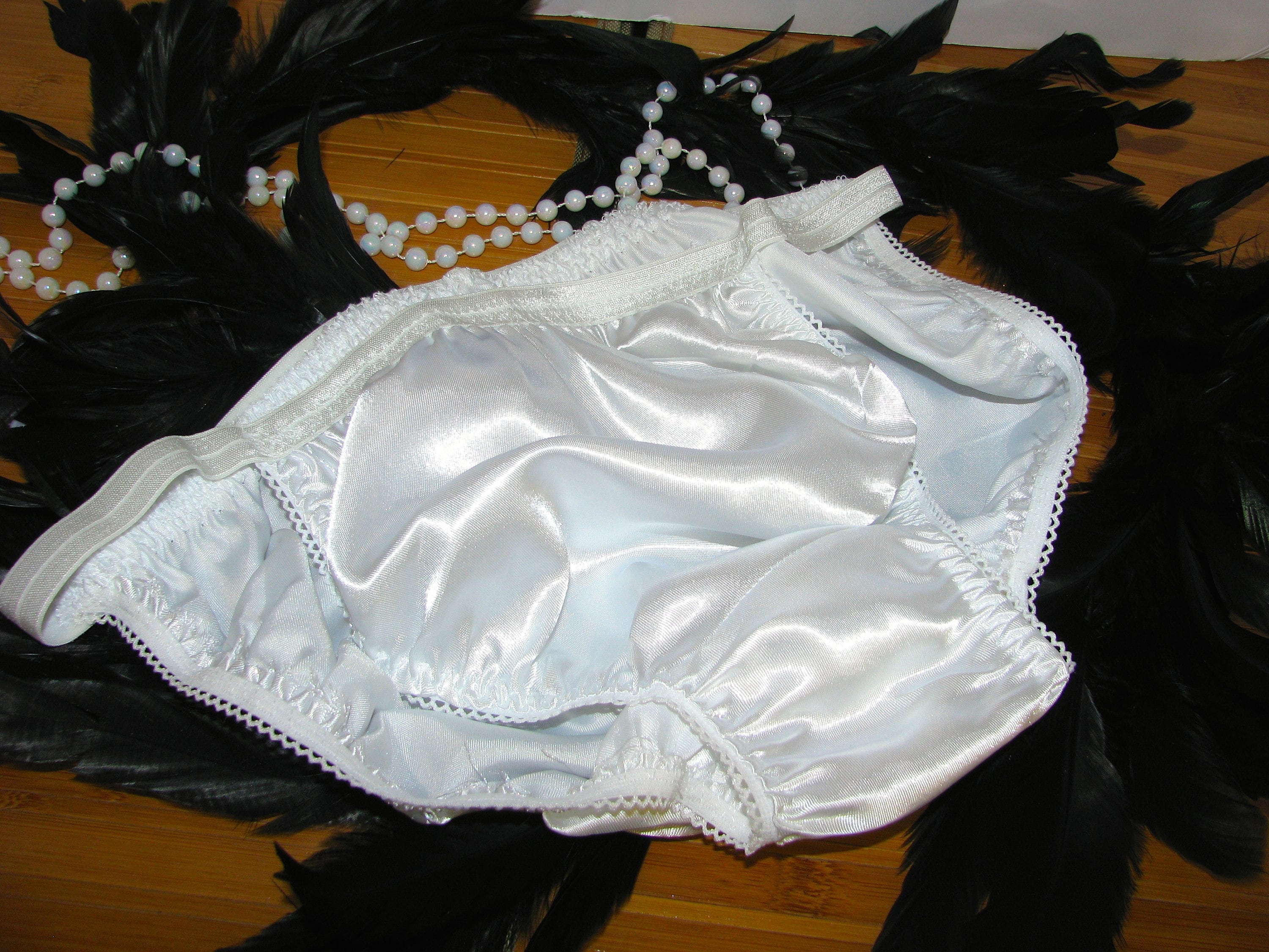 Pretty Super Shinny Satin Panties for Men Roomy Front String Etsy Canada