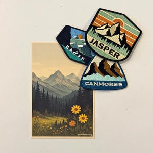 Pacote de adesivos de cartão postal de verão das Montanhas Rochosas