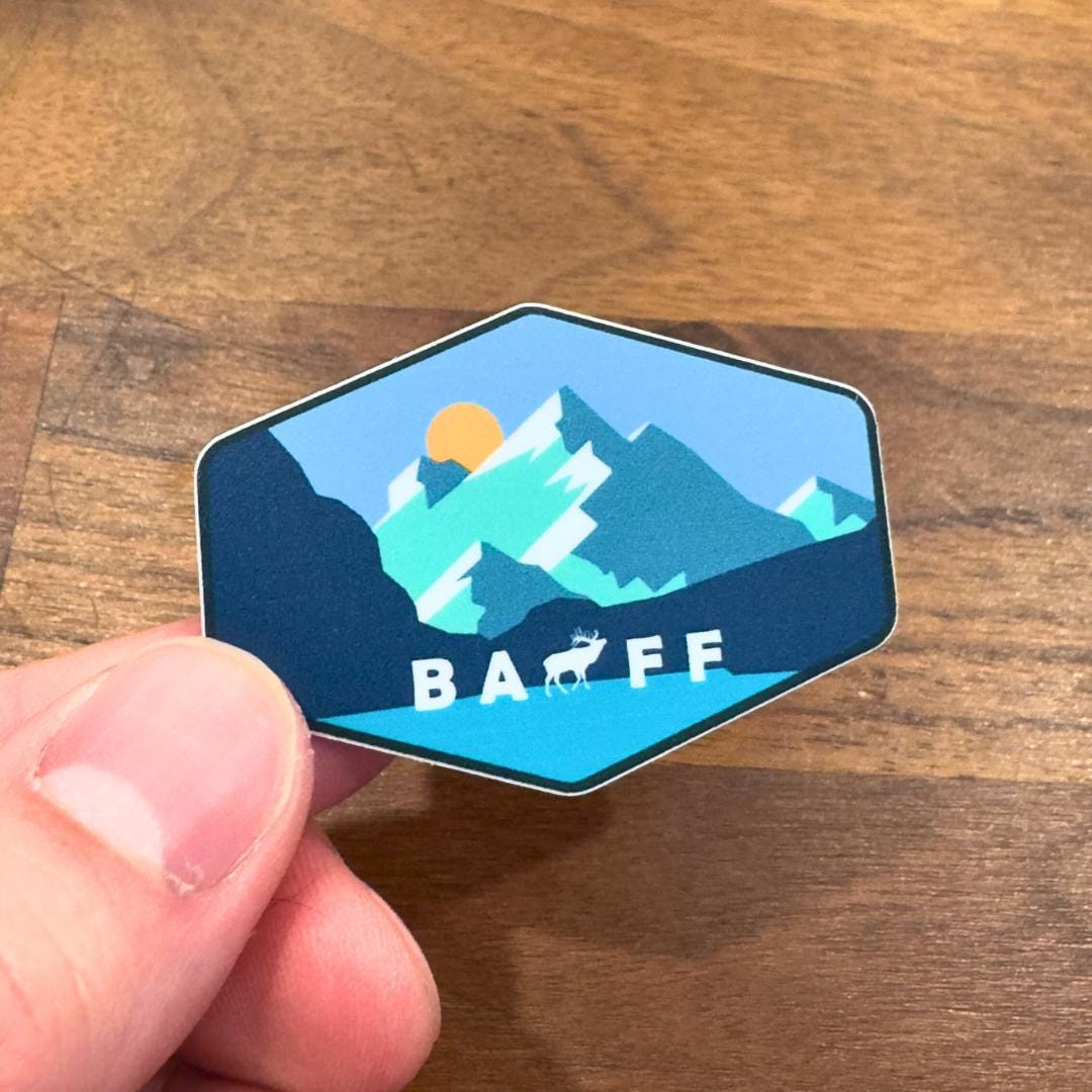 Shellshag Sticker Banf Banff National Park Sticker: Moraine Lake Vinyl Decal - Etsy