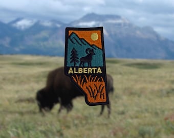 Alberta Embroidered Travel Patch