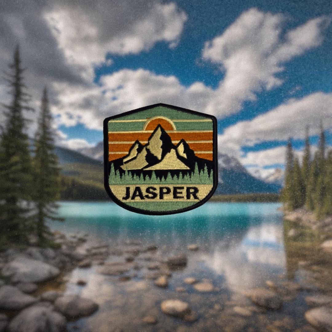 Jasper National Park Embroidered Travel Patch