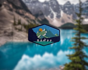 Banff National Park Embroidered Travel Patch