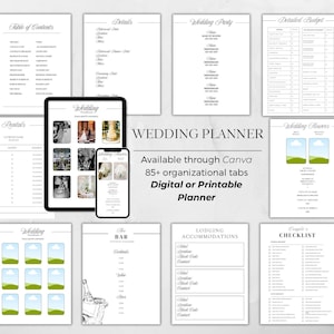 Hochzeitsvorlage | Hochzeitsplaner | Hochzeitsbudget | Hochzeit-Chronik | Digitaler Hochzeitsplaner | Sofortdownload | Hochzeit Organisation