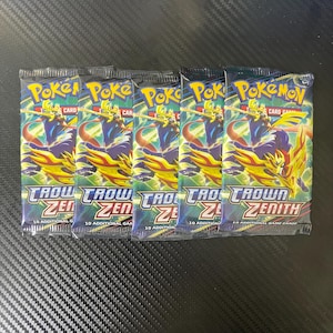 Pokemon Crown Zenith Booster Pack Lot von 5