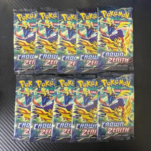 Pokemon Crown Zenith Booster Pack Lot of 10