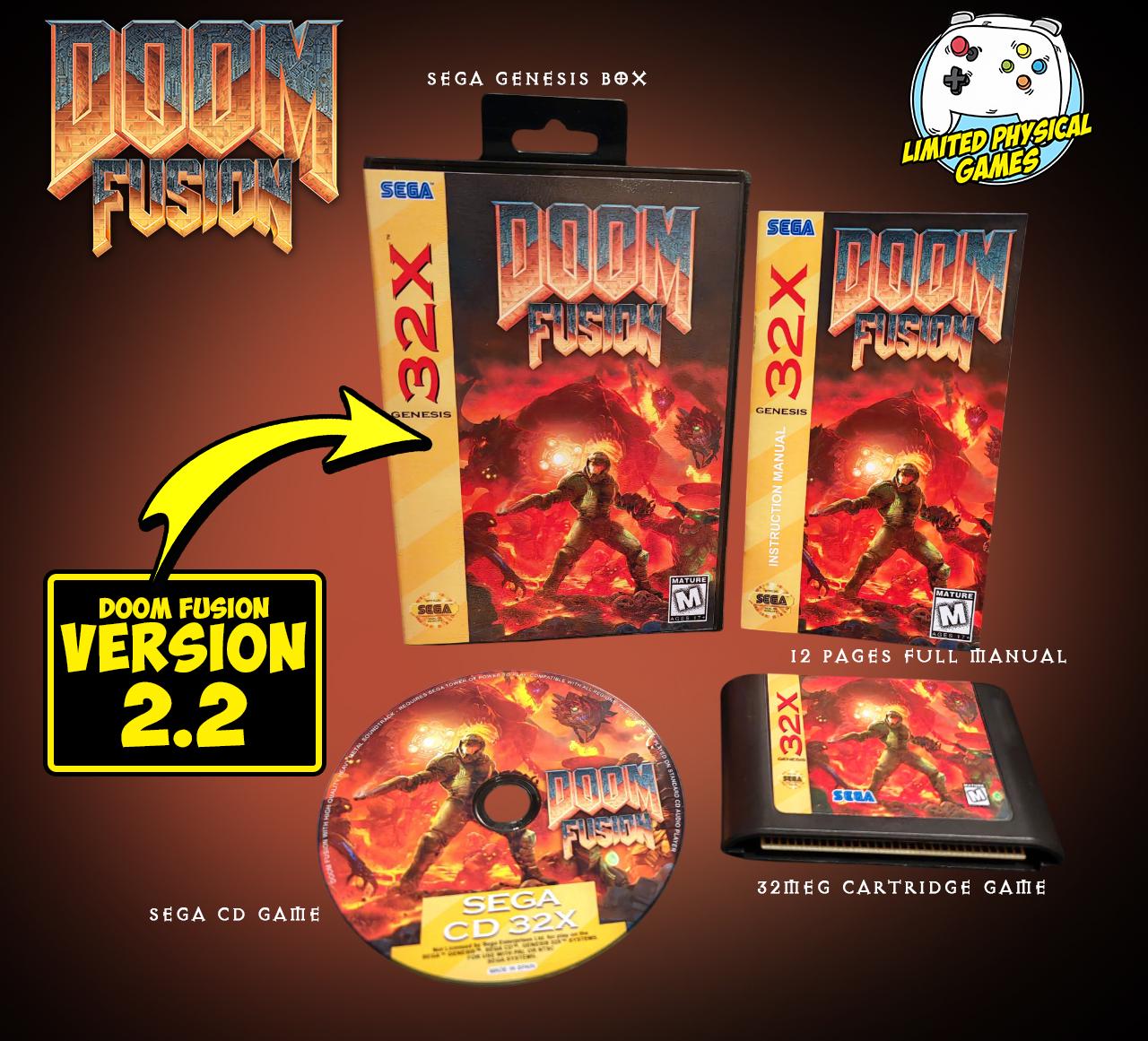 DOOM FUSION V2.2 Sega Genesis 32x + Sega CD - Etsy