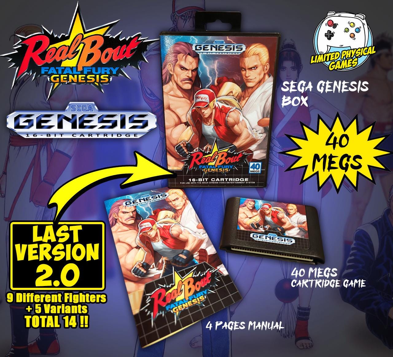 Real Bout Fatal Fury Genesis SEGA GENESIS
