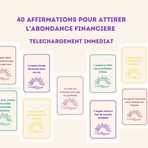 40 Tarjetas de Afirmación para la Abundancia Financiera: Atrae Dinero y Prosperidad