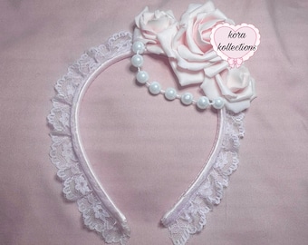 handmade custom hime gyaru coquette natalie headband