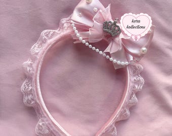 handmade custom hime gyaru coquette ria headband