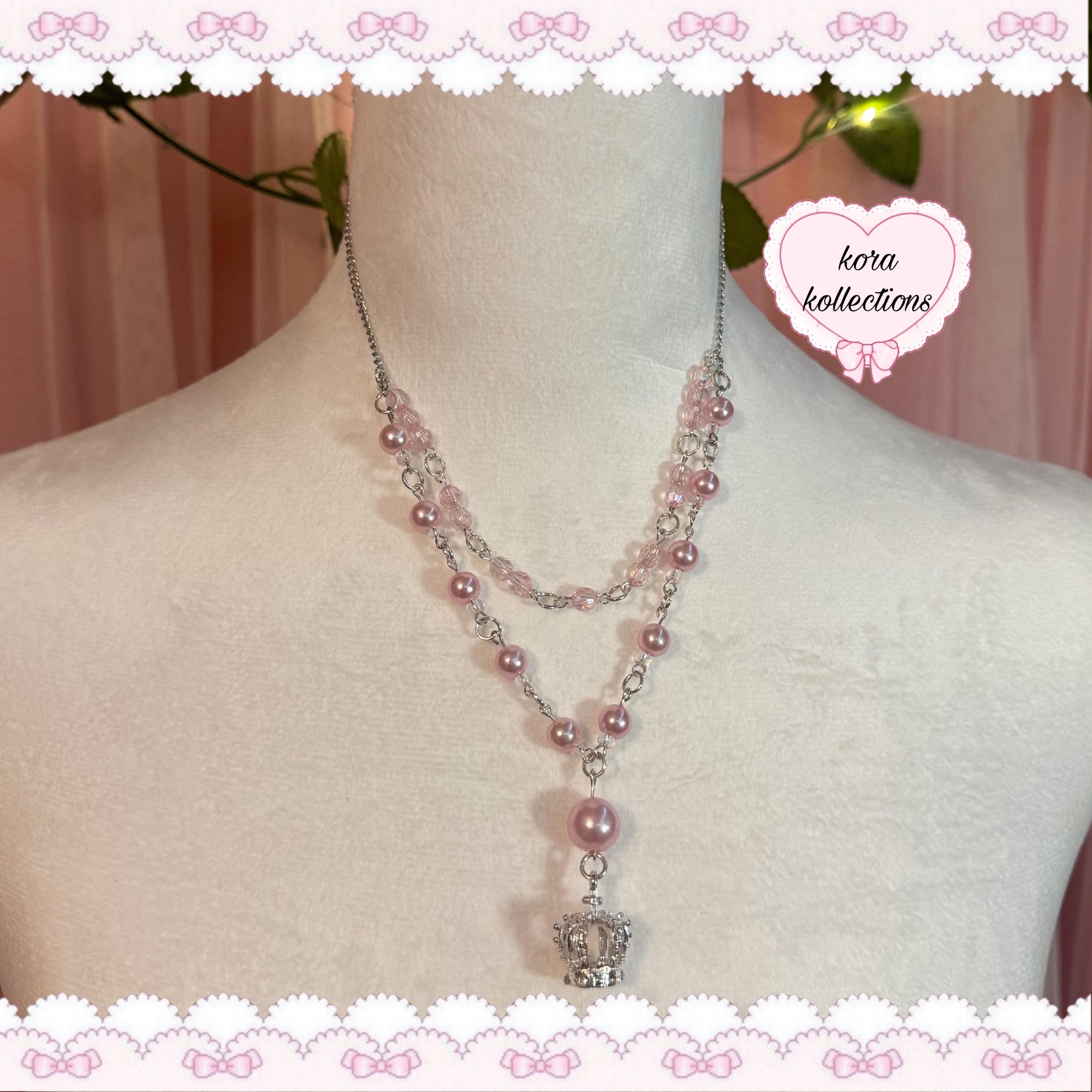 handmade custom hime gyaru coquette anabelle necklace