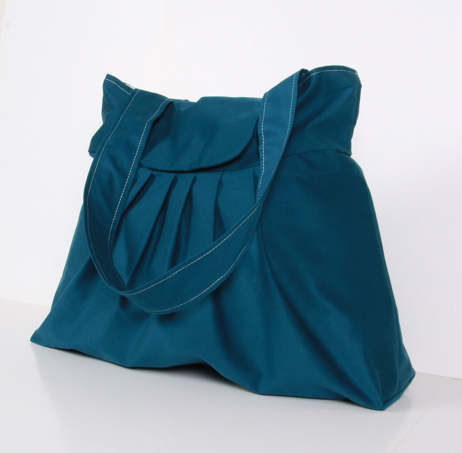 Teal Shoulder Bag Everyday Purse Tote Bag Teal Etsy