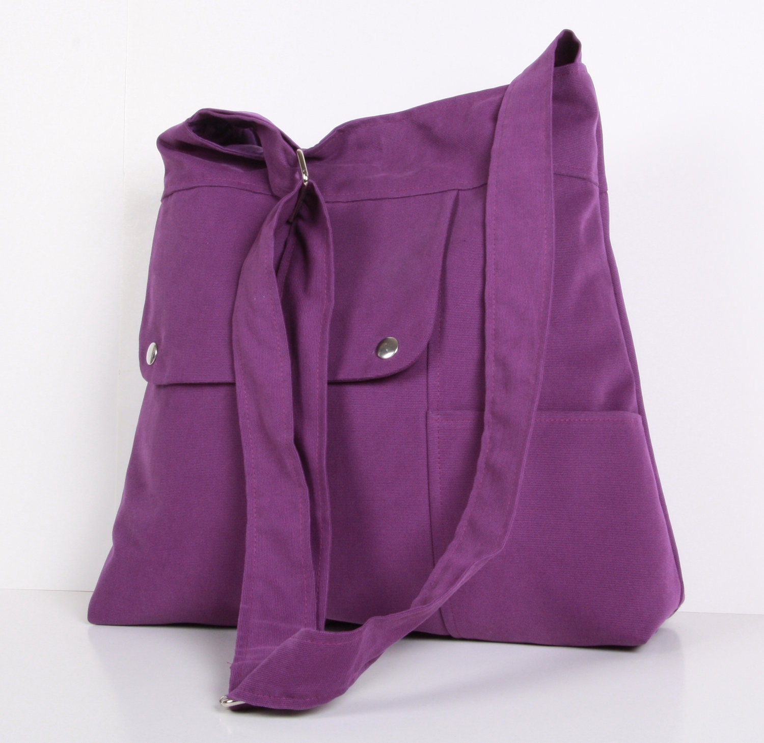 Purple Shoulder Bag Messenger Bag Everyday Bag school Bag Etsy