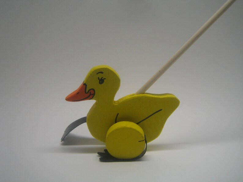 Wooden Push Toy Duck Image 0