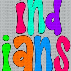Indians Mascot PNG, Bright Color Mascot Design - Indians, Digital File, Sublimation Download -  PNG, DTF, Printing