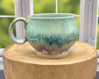 Stoneware Coffee Mug, Pottery Mug, Stoneware Mug, Wheel Thrown Pottery Mug, Handmade Tea Mug, Ceramic Tea Mug, Ceramic Coffee Mug