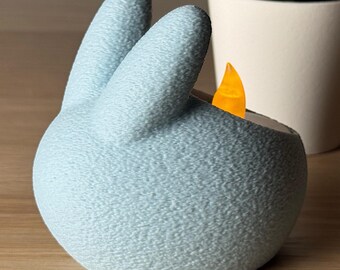 Bunny Tealight Candle Holder – Pastel Blue | Battery LED light Included | Cute Bunny Decor for Home Nursery Easter Gift Ideas